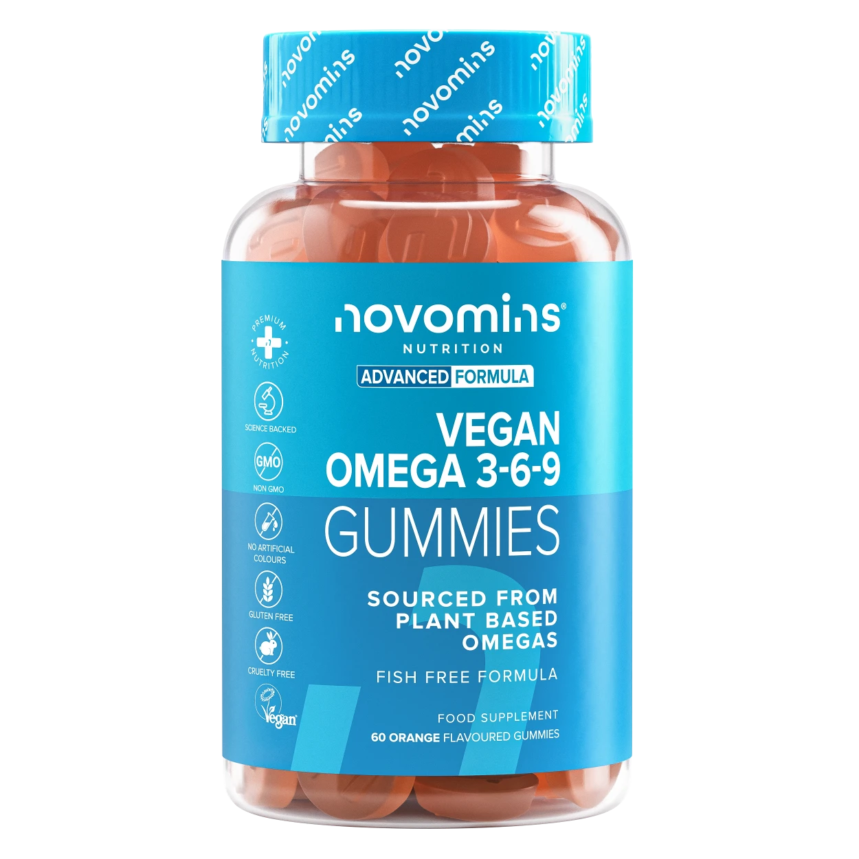 Vegan Omega 3 6 9 Gummies | Brain + Eye Health | Fish Free