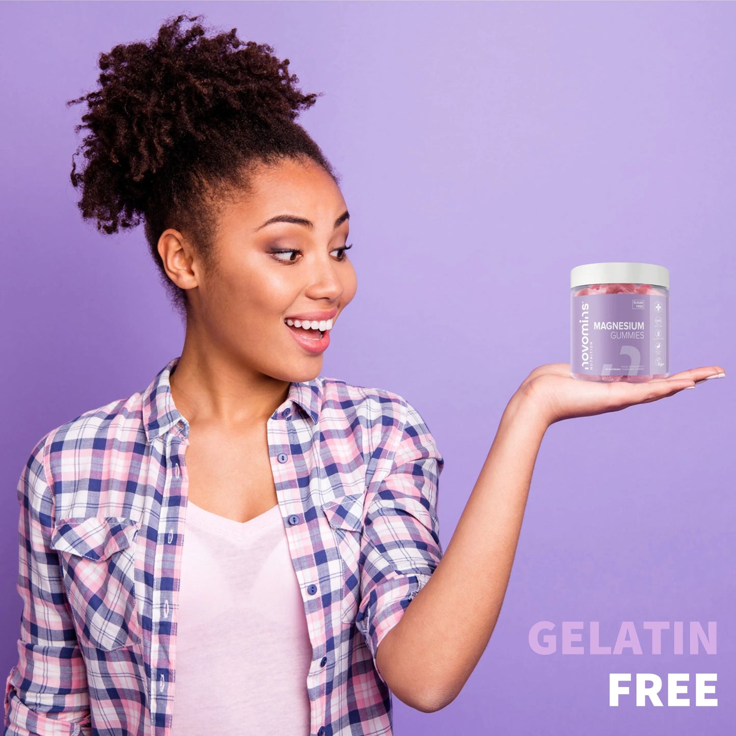 Magnesium Gummies Sugar Free 1090mg Magnesium Natural Raspberry