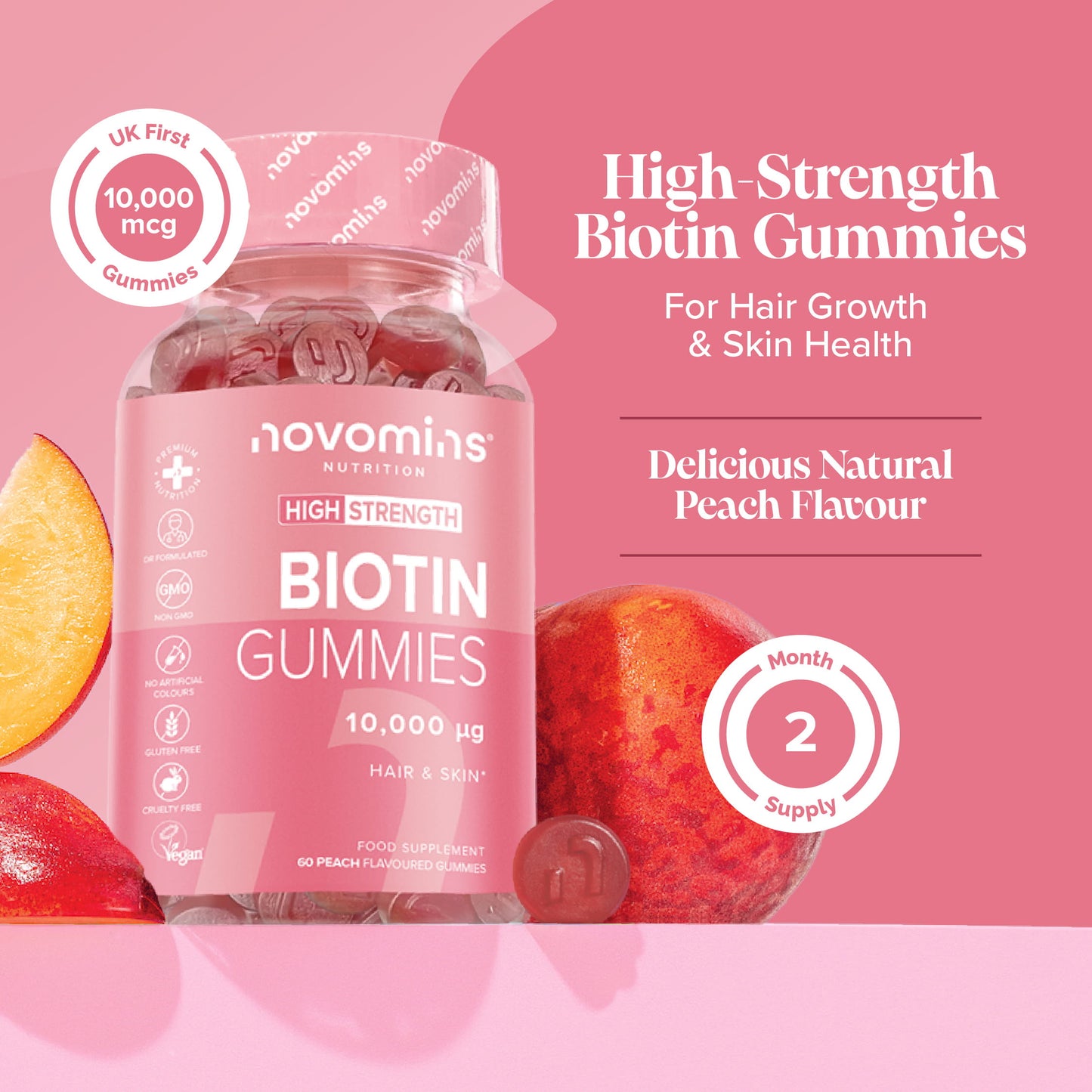 premium biotin supplements with hair skin and nails vitamins