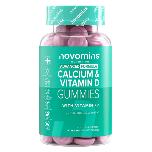 calcium and vitamin d tablets with vitamin k for healthy bones, teeth and muscles
