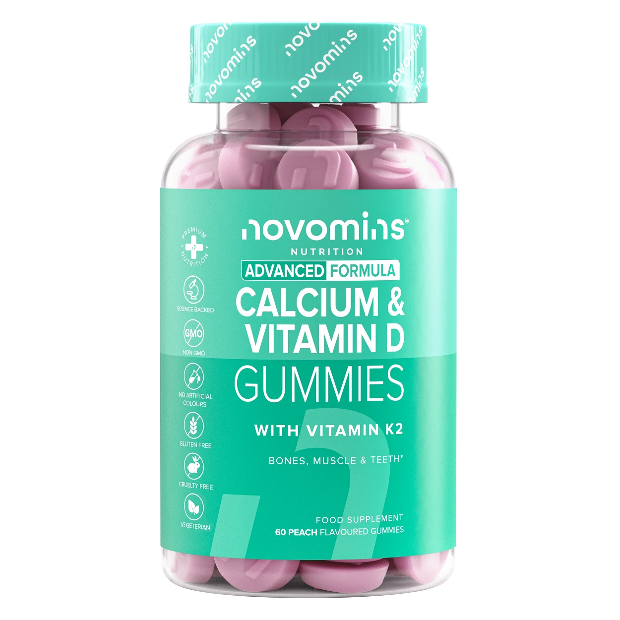 Calcium, Vitamin D & K2 Gummies