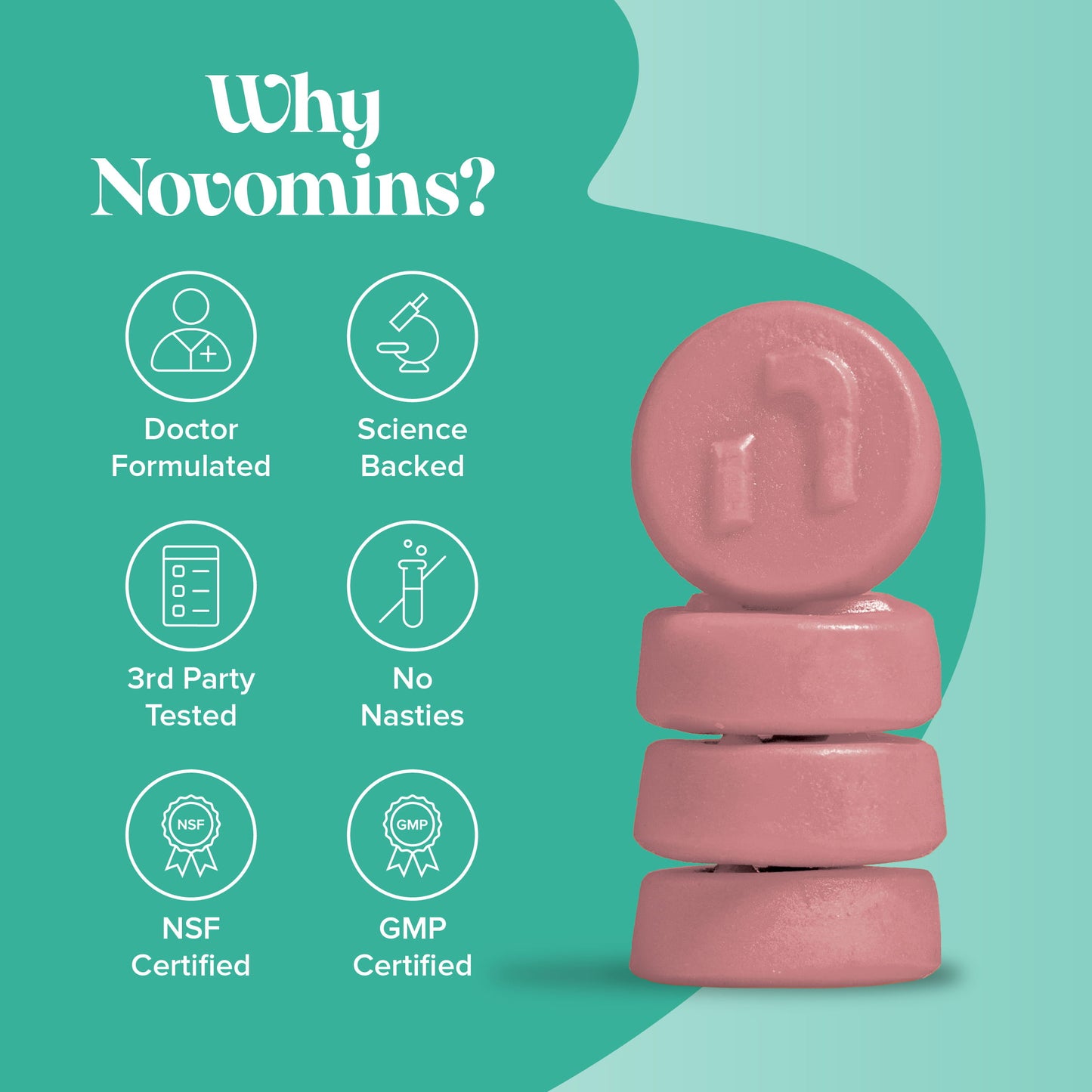 Novomins calcium & vitamin d gummies are gluten-free cruelty-free and made with safe ingredients