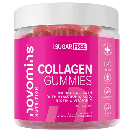 sugar free collagen supplements for women, multivitamin gummies with marine collagen, hyaluronic acid, biotin hair growth, and vitamin c