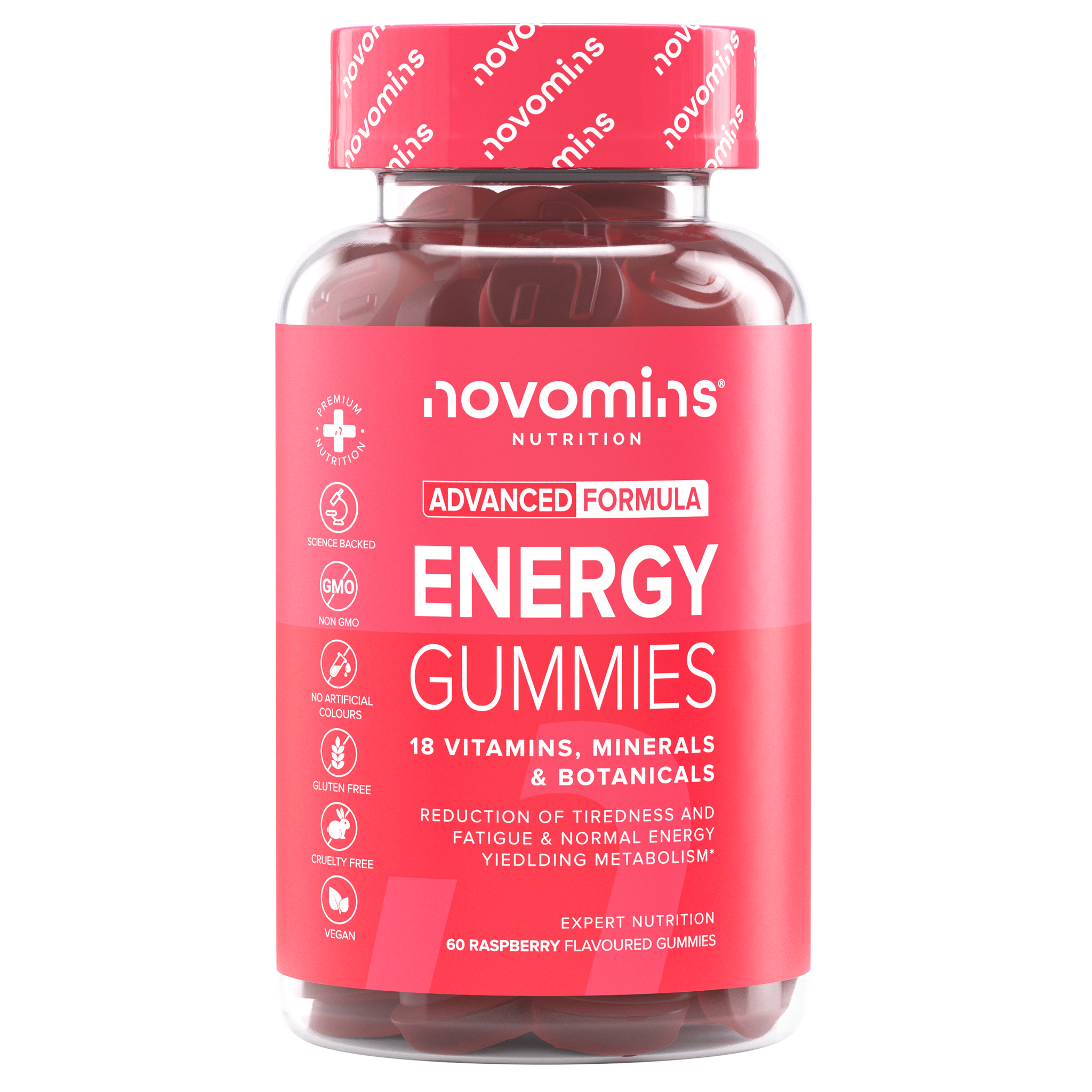 novomins energy supplement alternative to energy bars, coffeine tablets, energy gels, or energy drink