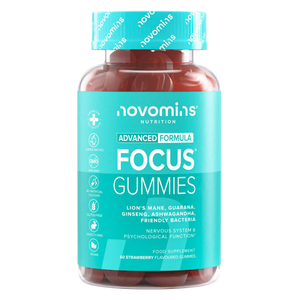 nootropic mushroom supplement for adults with lion's mane, guarana, ginseng, ashwagandha, and friendly bacteria