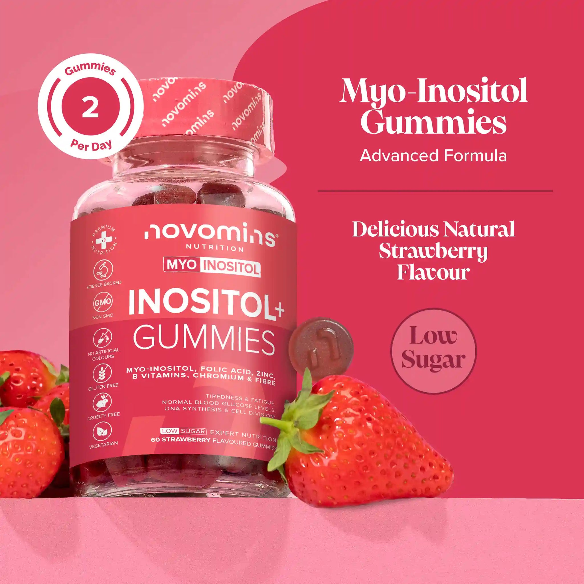 Myo-Inositol & D-Chiro Inositol (40:1) for women with zinc, folic acid and vitamin b12