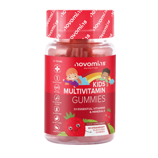 novomins kids multivitamin gummies with 13 essential vitamins and minerals for kids