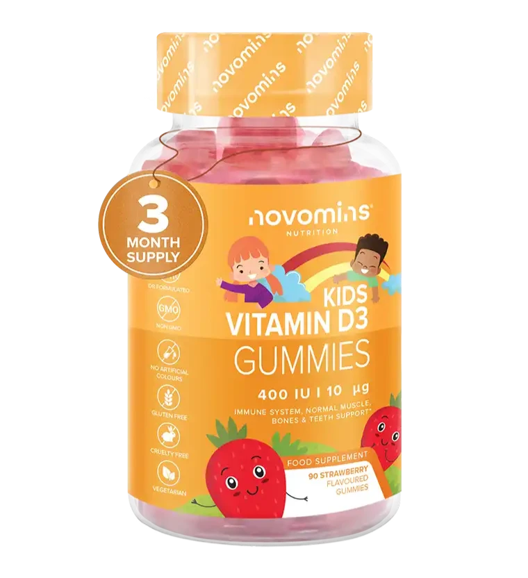 kids vitamin d3 gummies 400IU for immune system, normal muscle, bones and teeth support