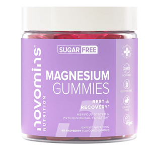 sugar free novomins gummy magnesium supplements for rest and recovery with magnesium citrate