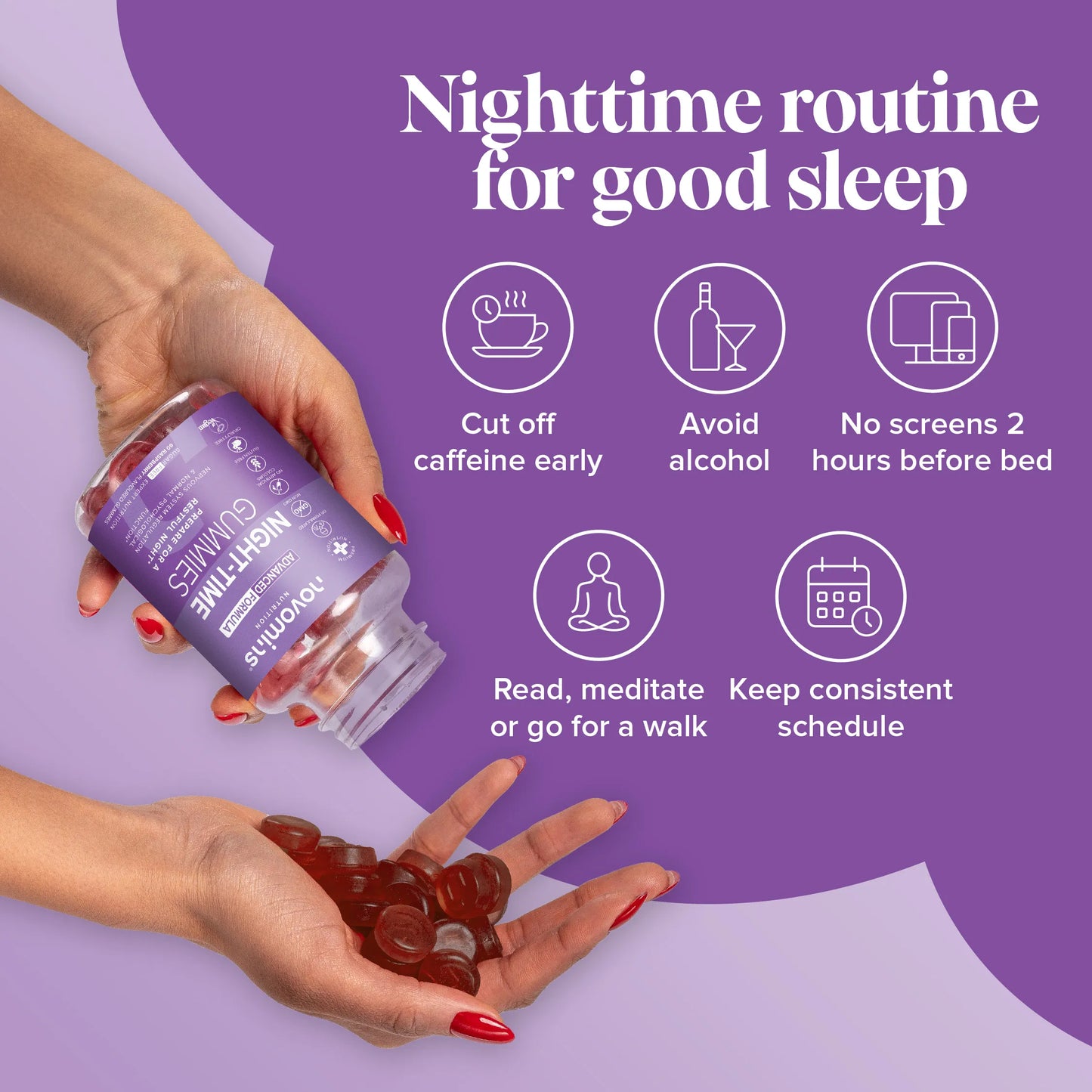 sleep supplement for adults NO melatoninfor better sleep routine