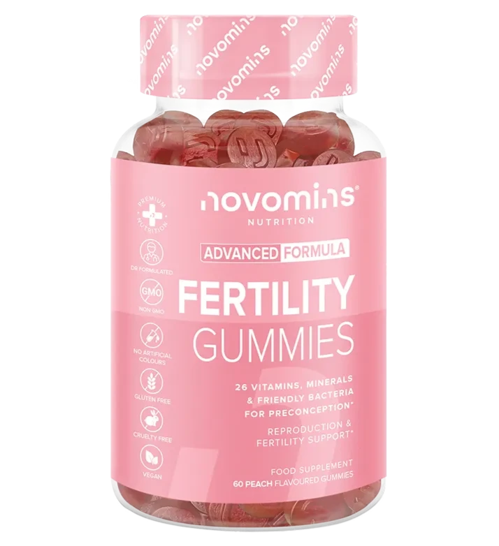 Novomins Fertility Supplements for Women Trying to Conceive with Advanced Formula with 26 Vitamins, Minerals and Friendly Bacteria for Preconception