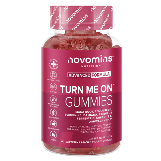 novomins turn me on gummies with libido booster for women with maca root fenugreek damiana tribulus terrestris and ashwagandha gummies