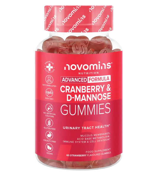 vegan and gluten free cranberry and d mannose gummies for the urinary tract infections