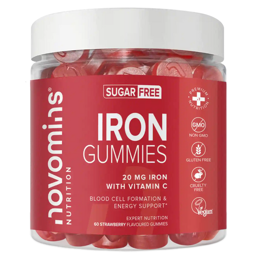 sugar free iron supplements for women and men with 20 mg of iron per serving