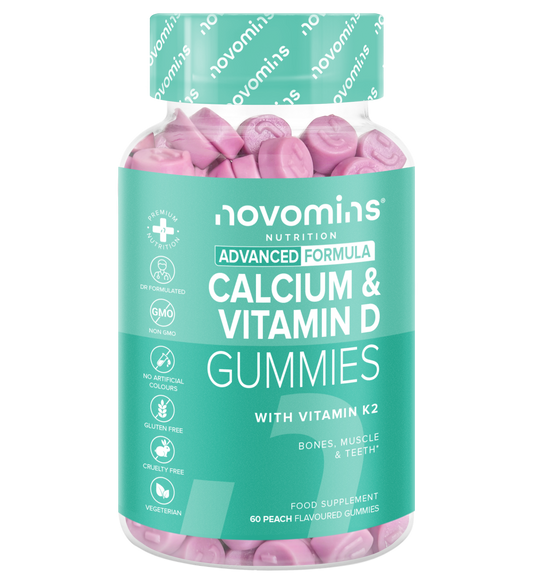 calcium and vitamin d tablets with vitamin k for healthy bones, teeth and muscles