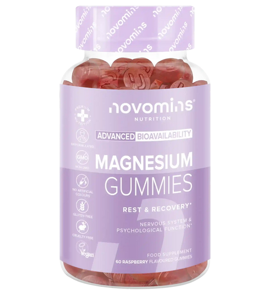 novomins gummy magnesium supplements for rest and recovery with magnesium citrate