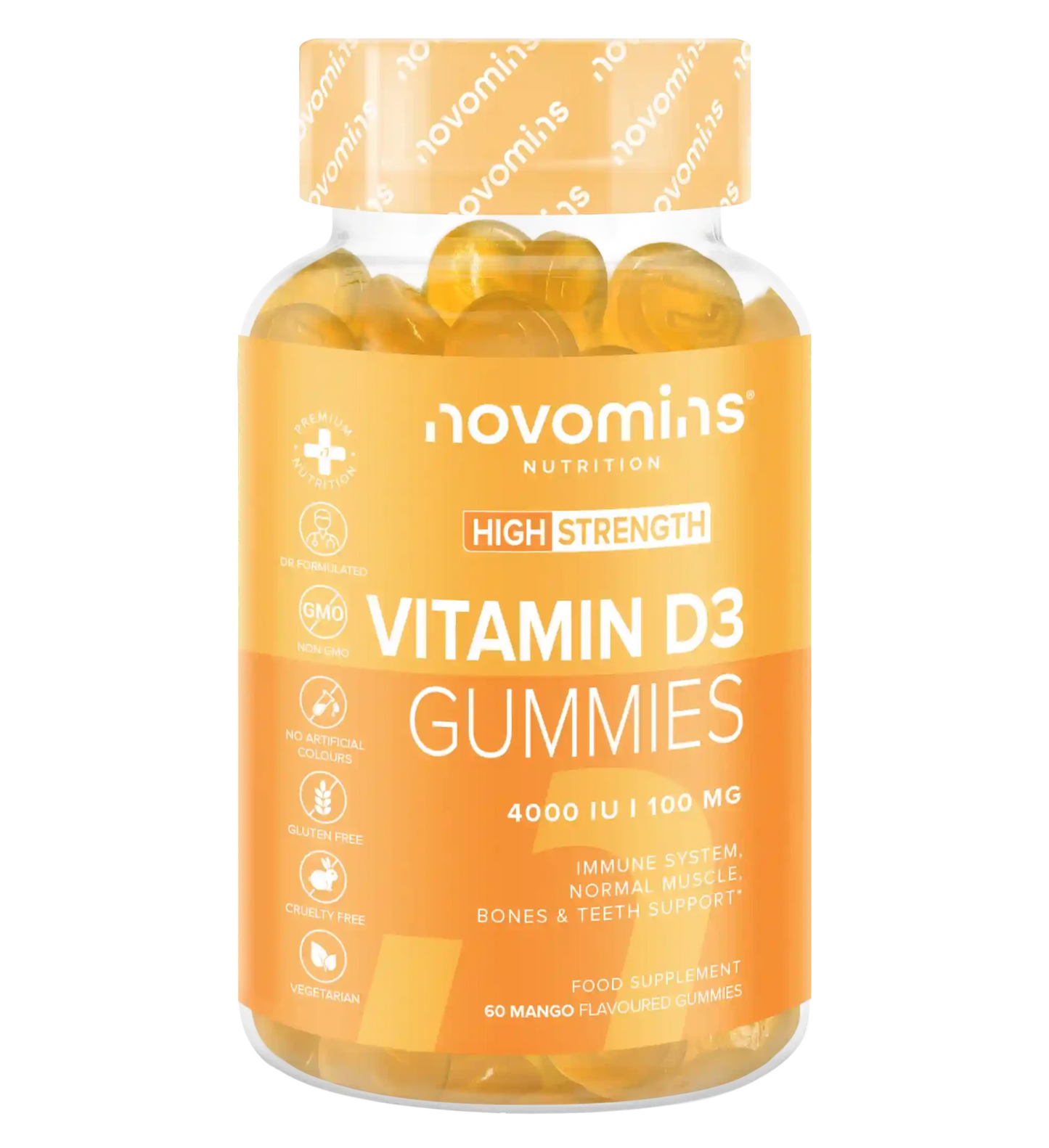 vitamin d3 gummies 4000IU for immune system, normal muscle, bones and teeth support