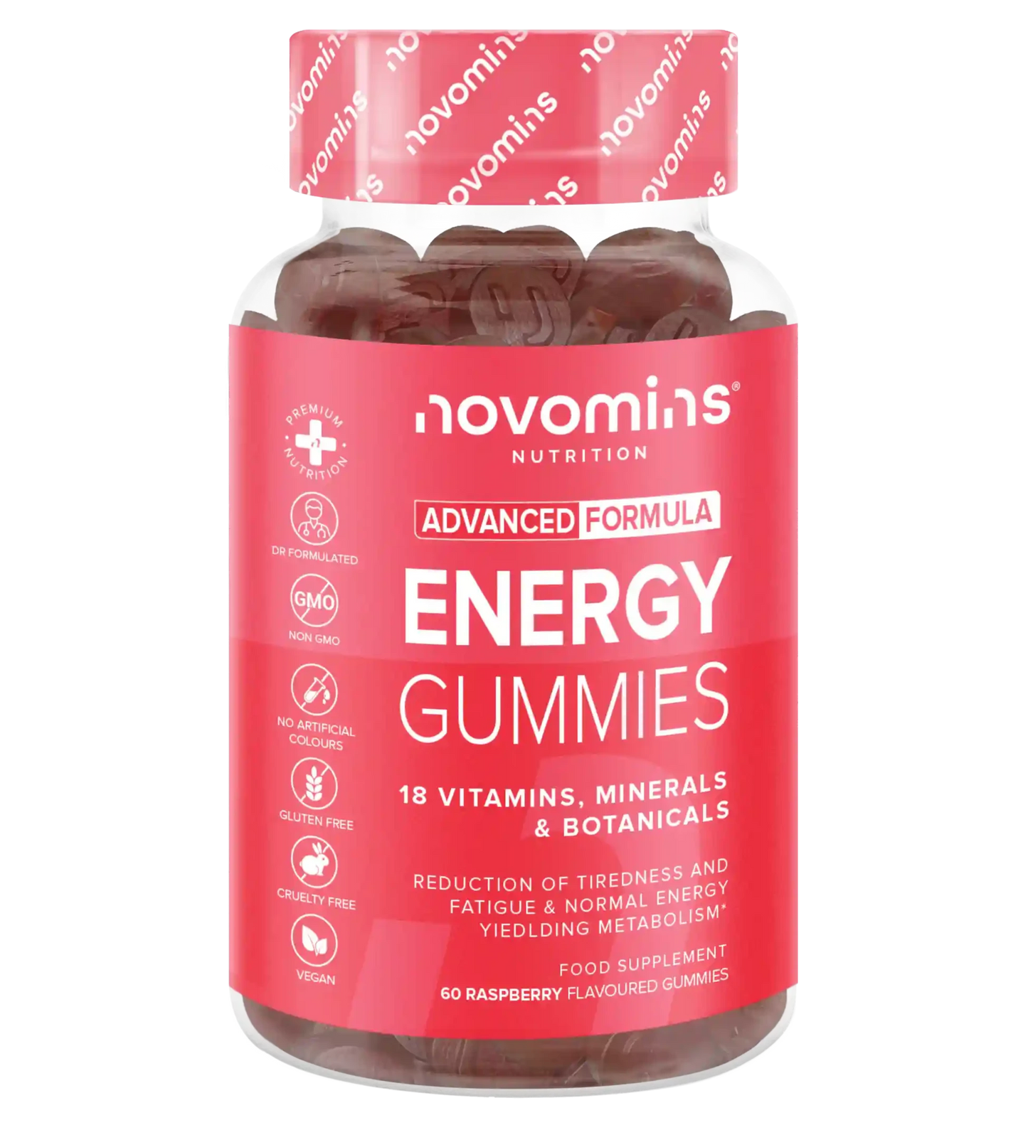 novomins energy supplement alternative to energy bars, coffeine tablets, energy gels, or energy drink