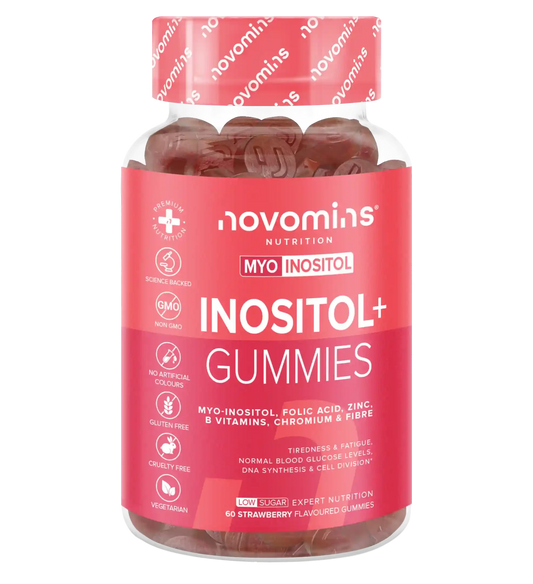 novomins inositol gummies are PCOS supplements for women and a vegan alternative to inositol tablets