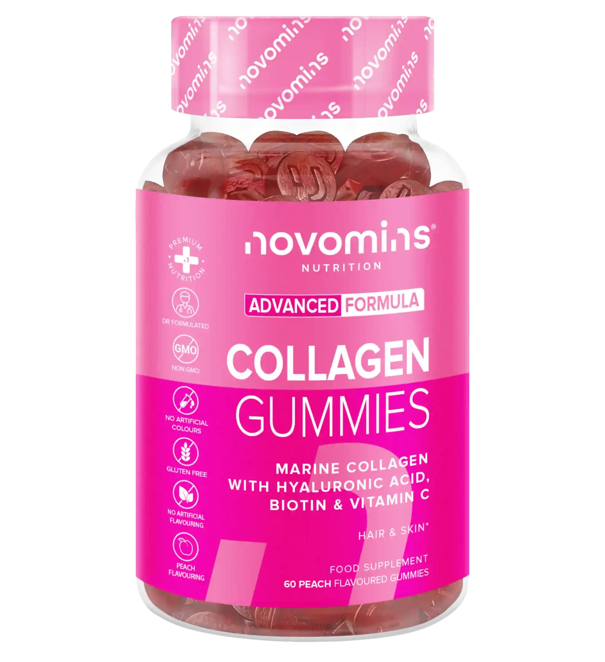 Collagen Gummies | Marine Vitamin | Hair Skin Nails | Halal | Novomins – Novomins Nutrition