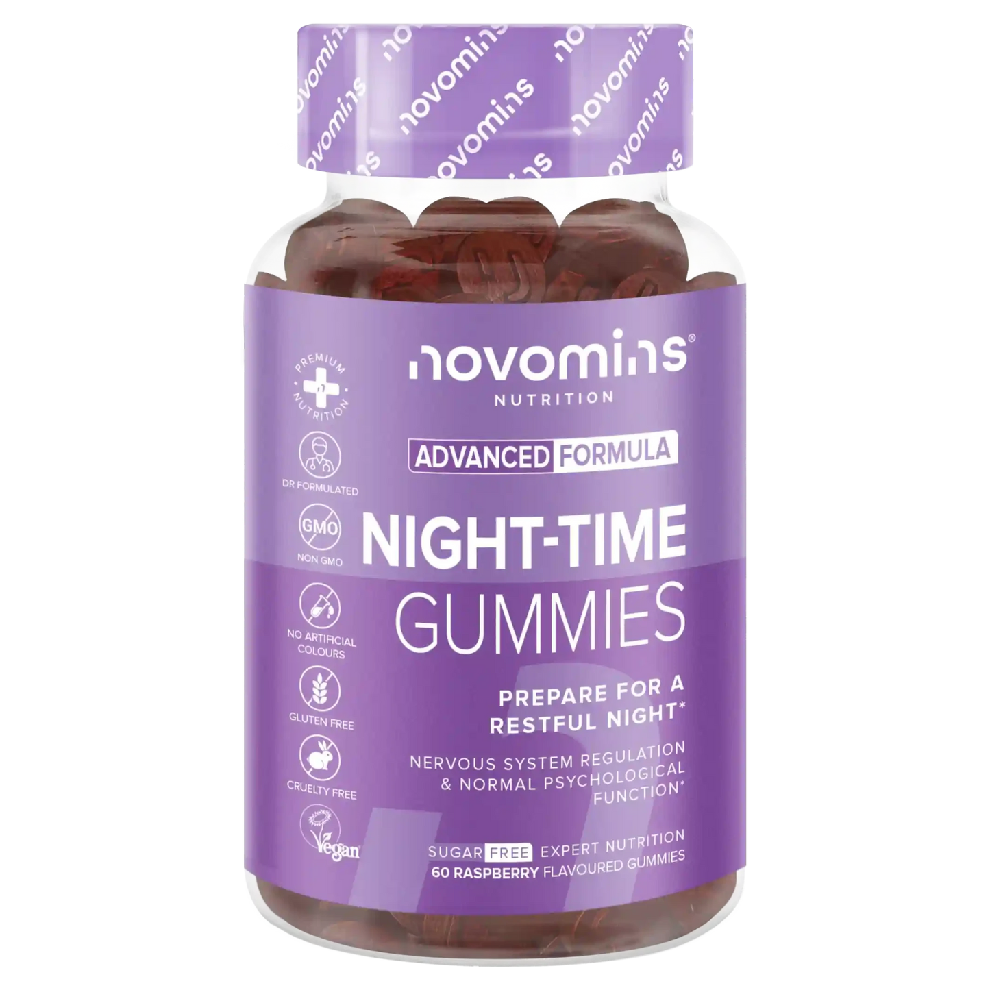 novomins sleep gummies with magnesium and l-theanine for restful night 