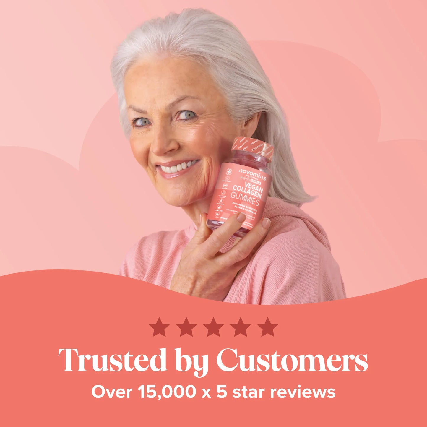 novomins collagen gummies are trusted by customers in UK and Europe 