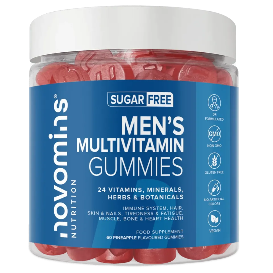 chewable novomins multivitamin tablets for men with 24 vitamins minerals herbs and botanicals