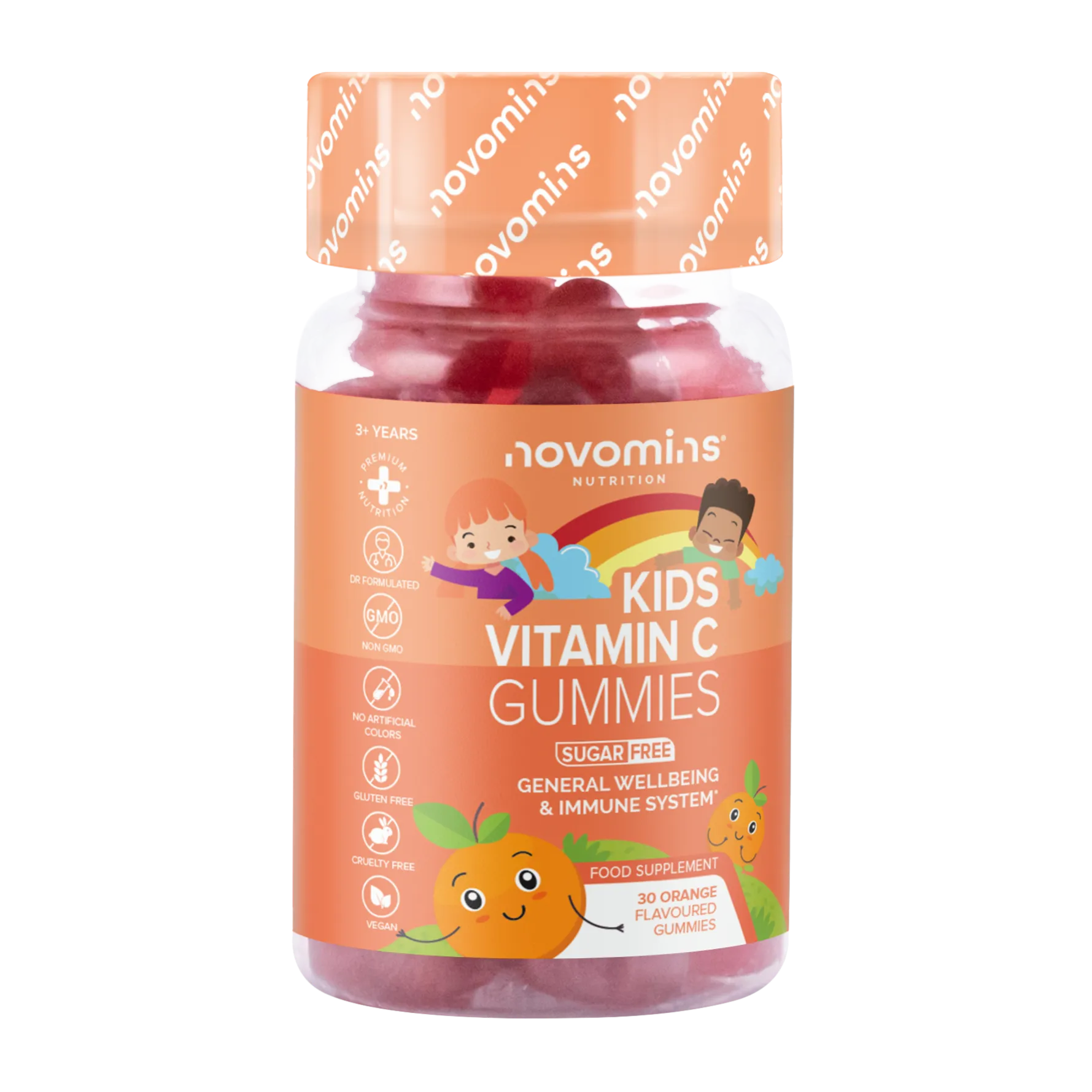 novomins high strength vitamin gummies for kids for immune system support and general wellbeing